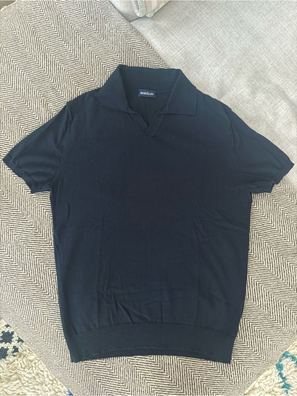 Man’s Polo Navy Blue Cotton